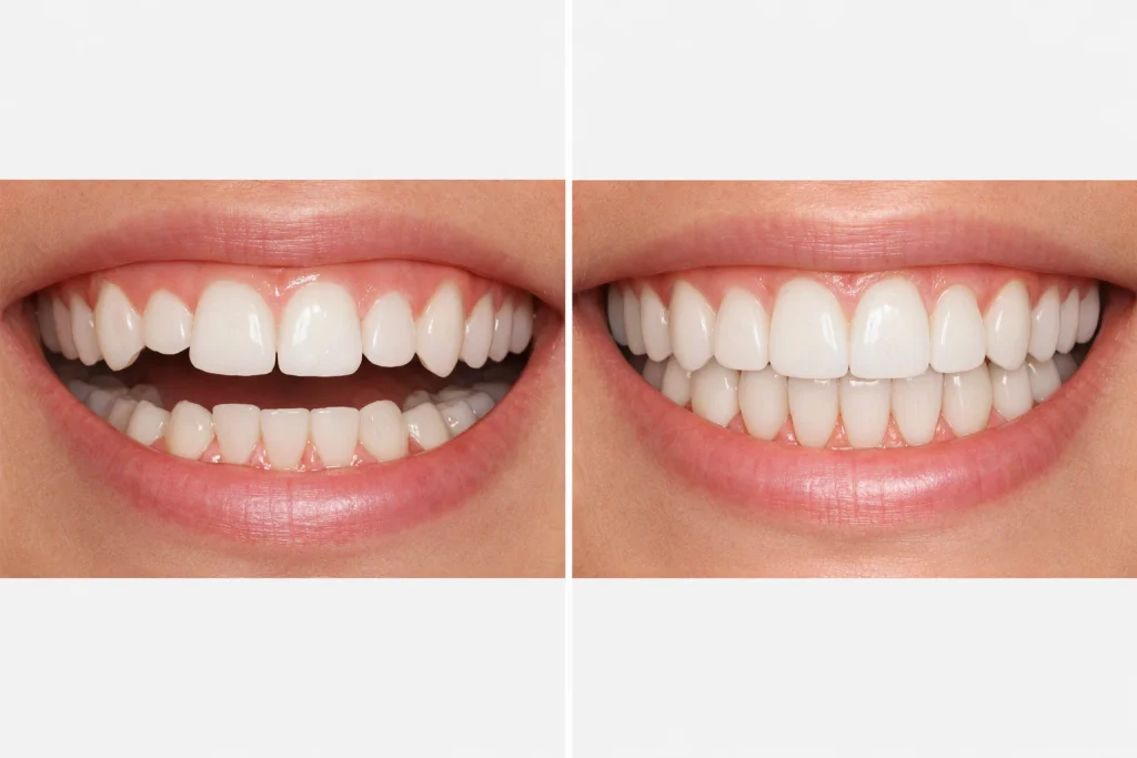 лечение элайнерами при открытом прикусе зубов